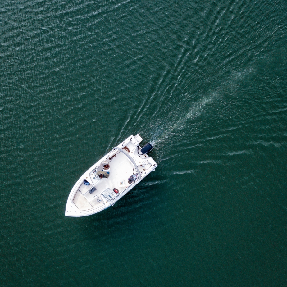 lake norman boat_drone