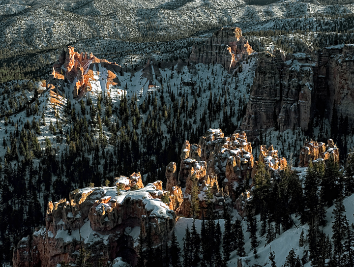 snow in bryce canyon