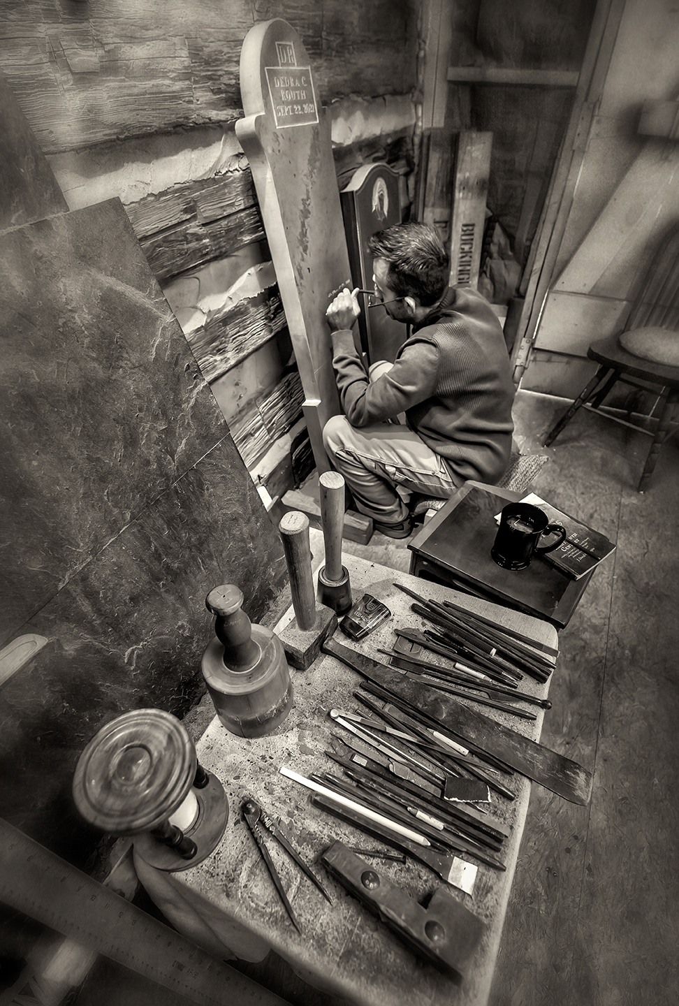Stone Cutter. Shop Rustic Stone Cutter – Dan Routh Photography